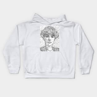 GERTRUDE BELL pencil portrait .1 Kids Hoodie